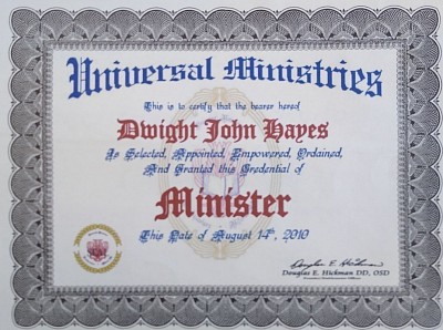 My Minister Certification